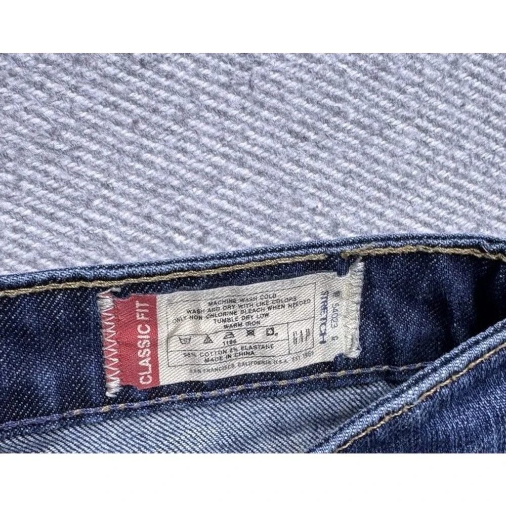 Y2K Gap 1969 Classic Fit Straight Leg Jeans Stretch Medium Tint Women's 4A